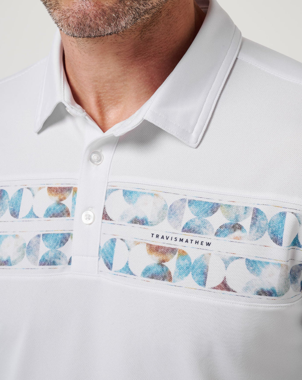 Good Good Chest Stripe Polo Men|Golf/White