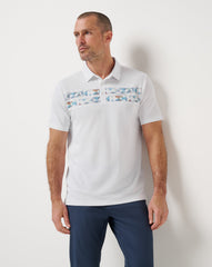 Good Good Chest Stripe Polo Men|Golf/White