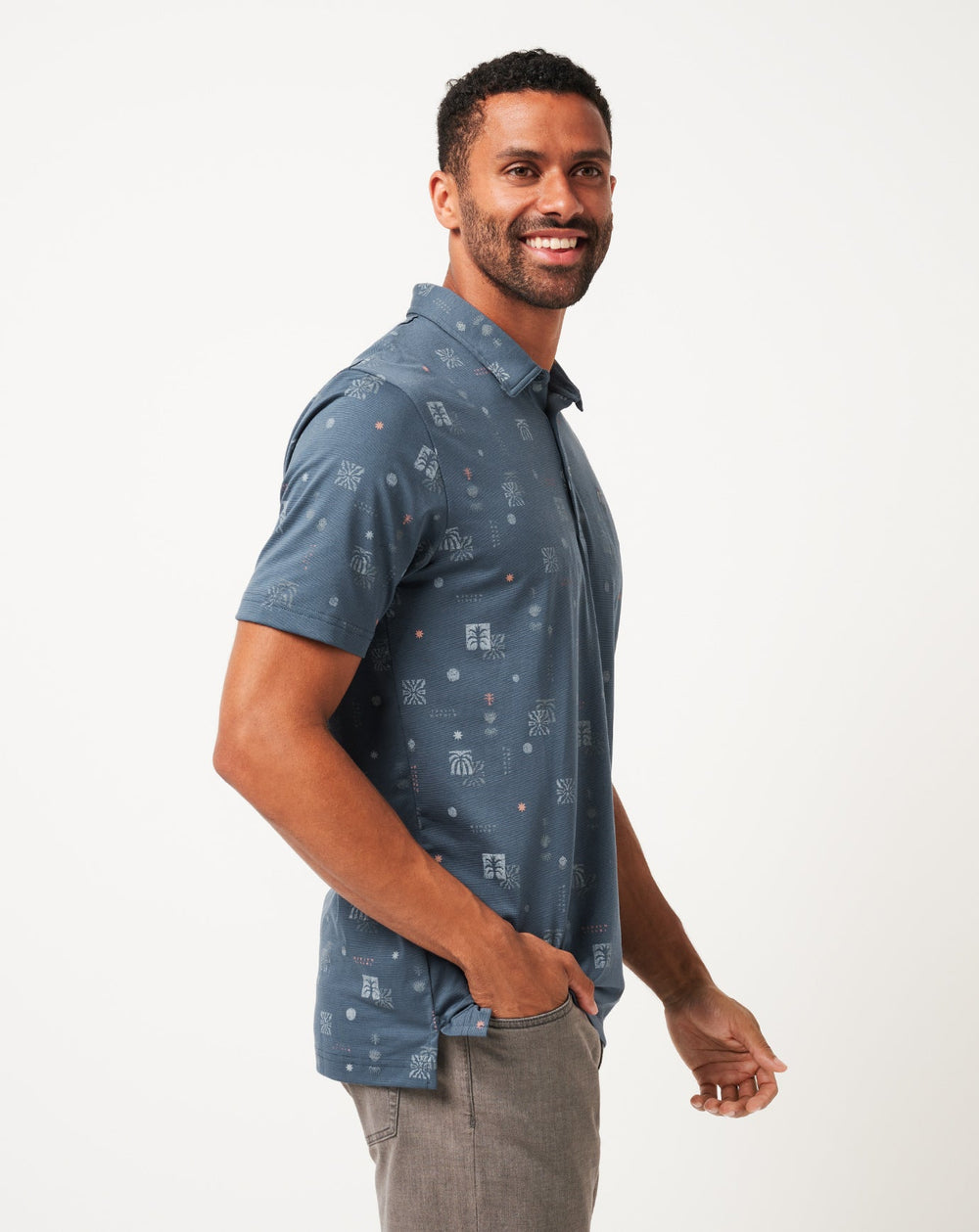 Quick Trip Polo Men/Mood Indigo/Vintage Indigo