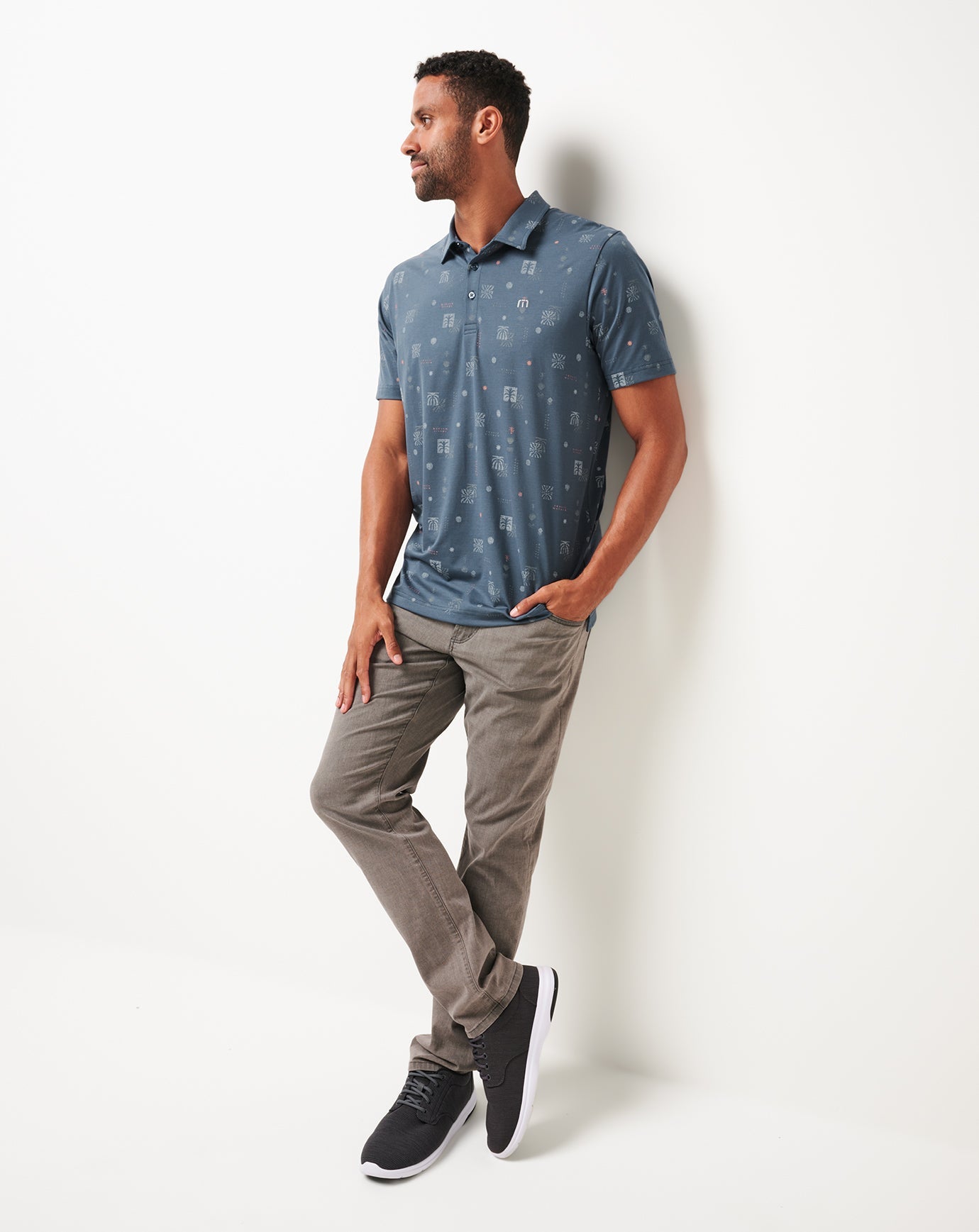 Quick Trip Polo Men/Mood Indigo/Vintage Indigo