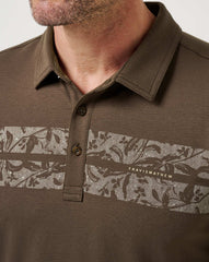 Orchard Walk Polo Men|Golf/Chocolate