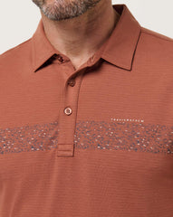 The Heater Chest Stripe Polo Men/Maple
