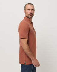 The Heater Chest Stripe Polo Men/Maple
