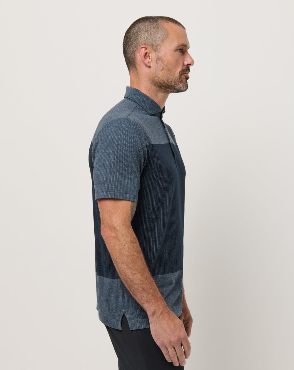Rudder Runner Polo Men/Heather Total Eclipse