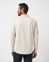 Featherweight Long Sleeve Polo Men/Italian Sand