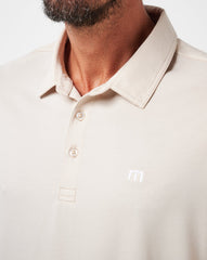 Featherweight Long Sleeve Polo Men/Italian Sand