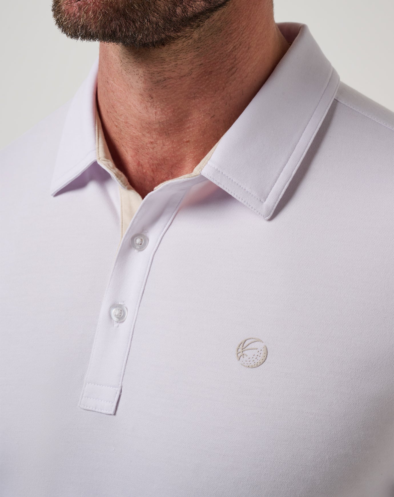 Featherweight On The Grind Polo Men|Golf|New/White