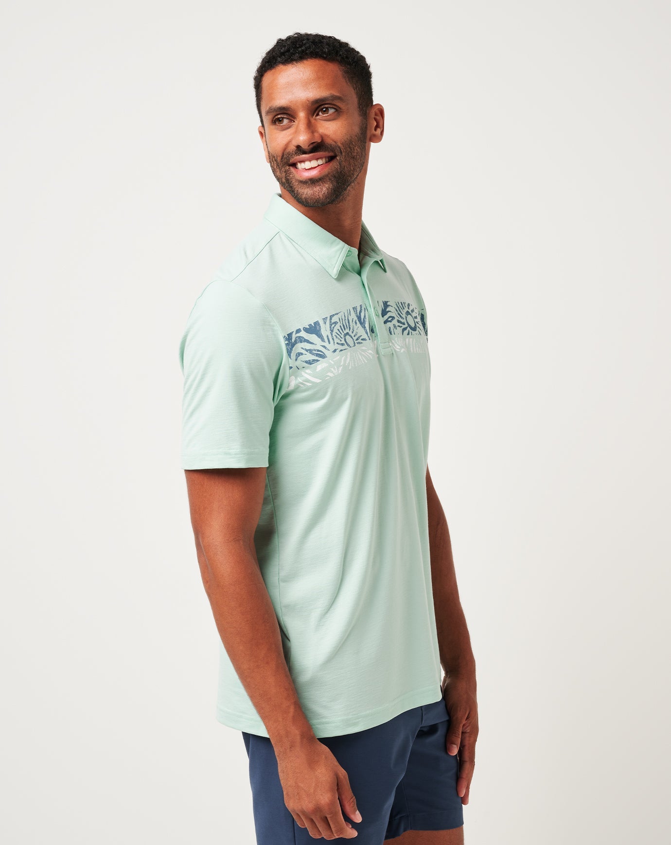 Salt Rock Polo Men|Golf/Eggshell Blue