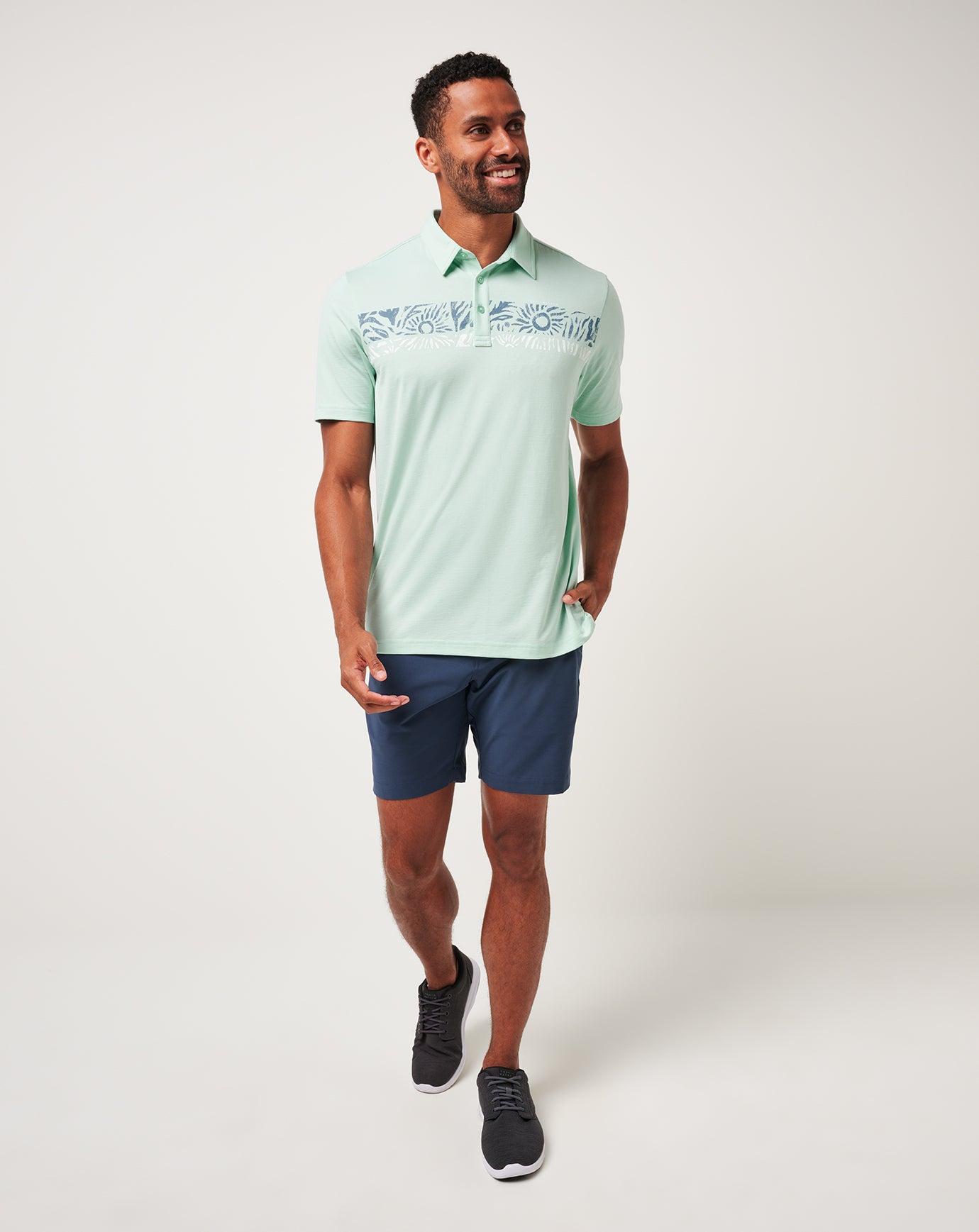 Salt Rock Polo Men|Golf/Eggshell Blue