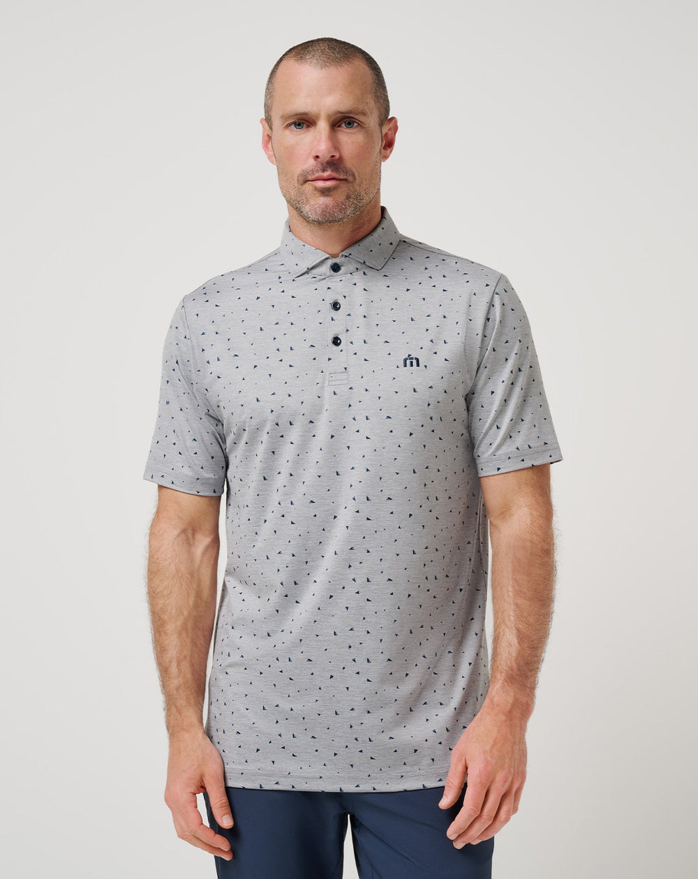 Coffee House Polo Men|Golf/Heather Medium Grey