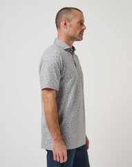 Coffee House Polo Men|Golf/Heather Medium Grey