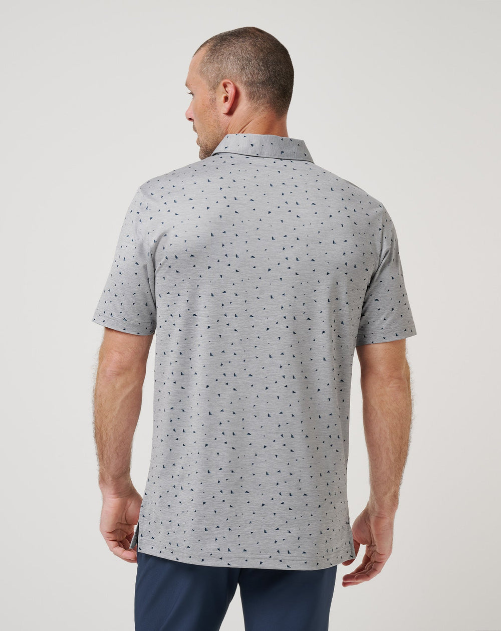 Coffee House Polo Men|Golf/Heather Medium Grey