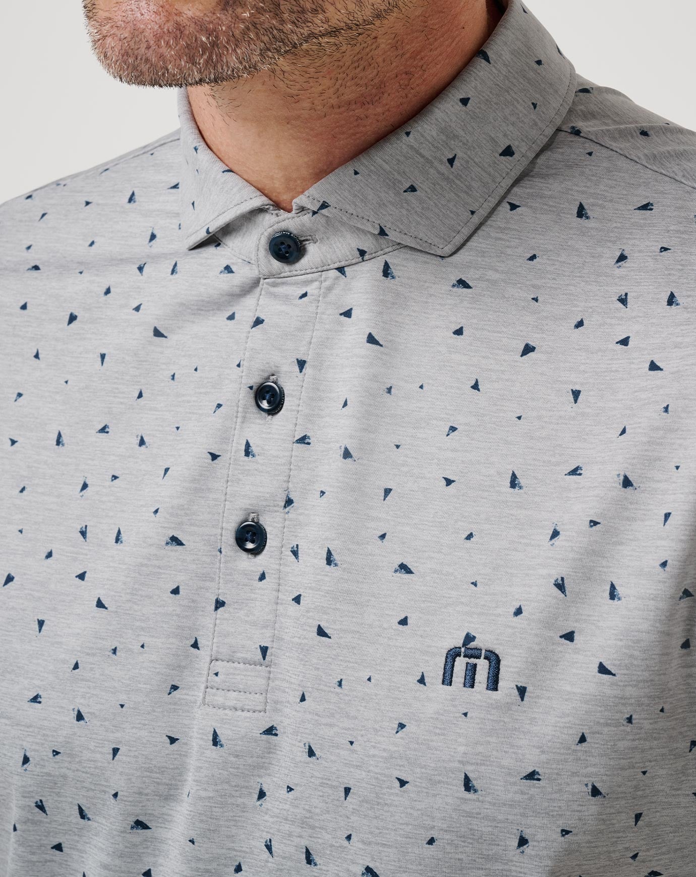 Coffee House Polo Men|Golf/Heather Medium Grey