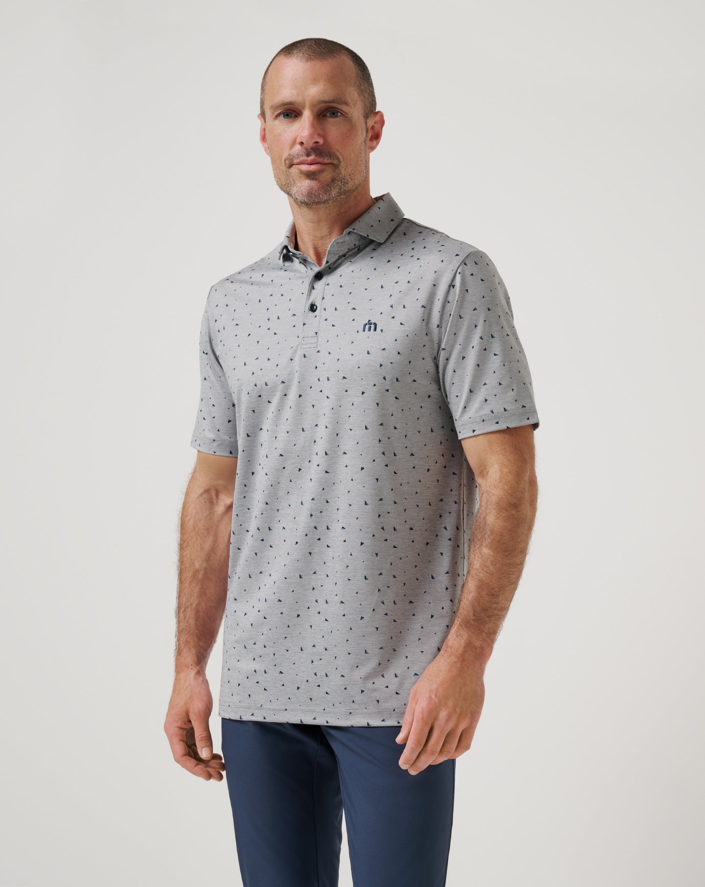 Coffee House Polo Men|Golf/Heather Medium Grey