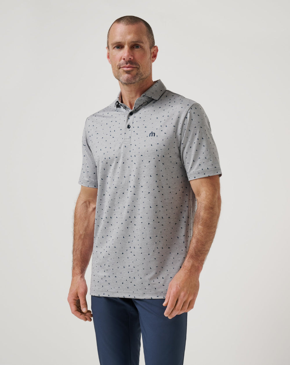 Coffee House Polo Men|Golf/Heather Medium Grey