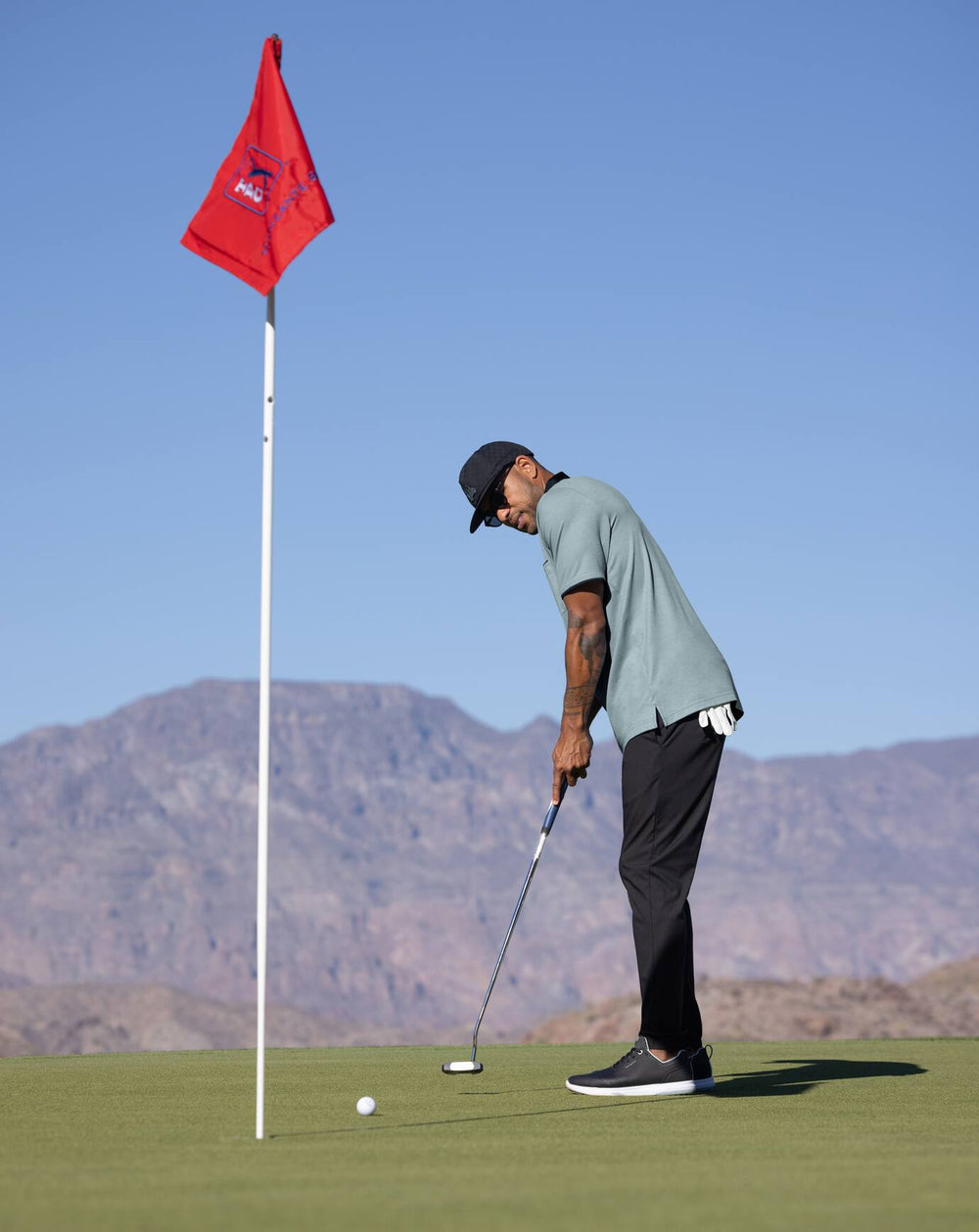 Featherweight Polo Men|Golf/Black