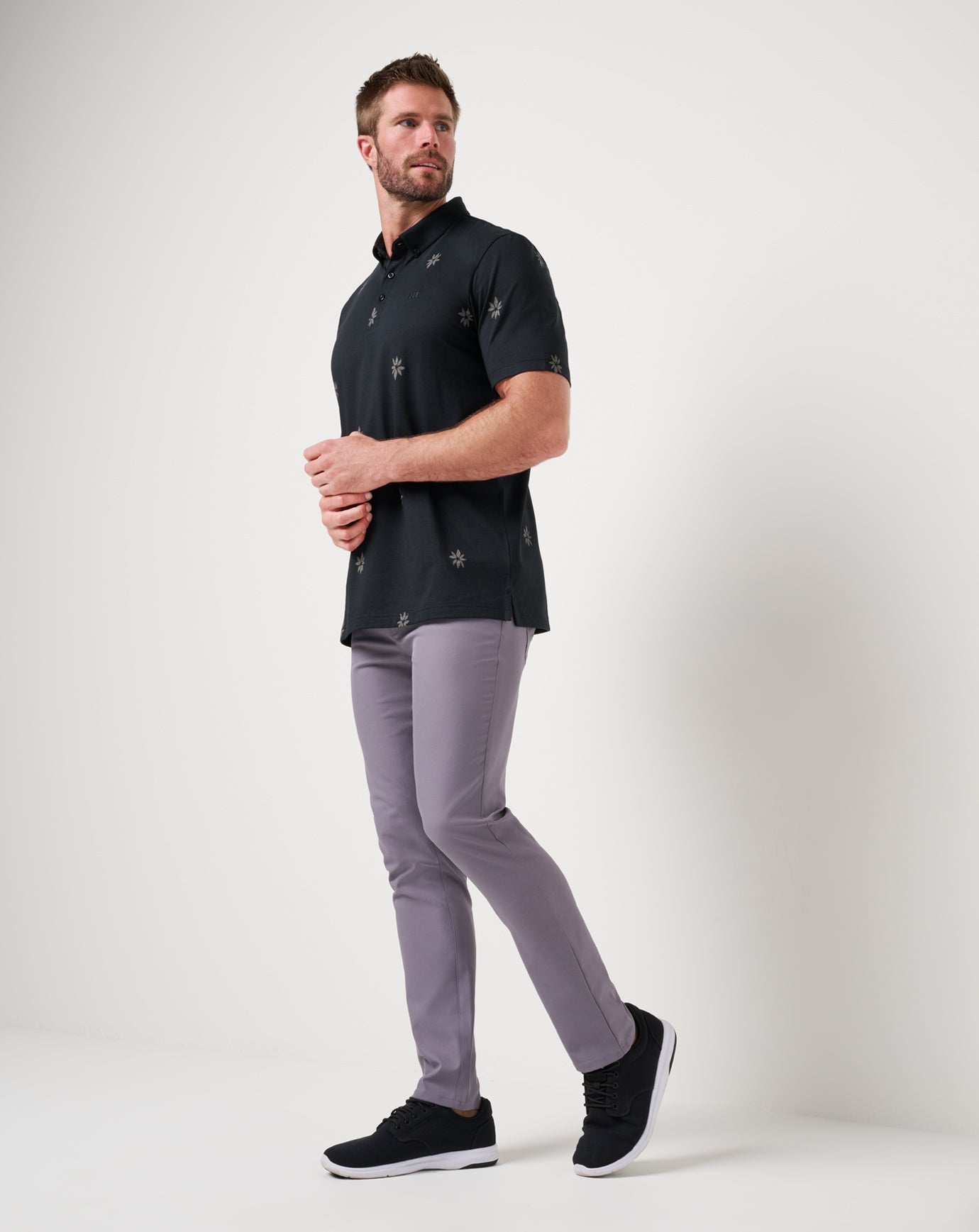 Rome Around Polo Men|Golf/Black