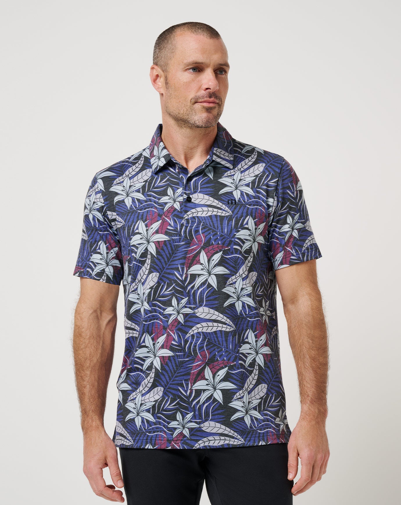 Featherweight Open Bay Polo Men|Golf/Black