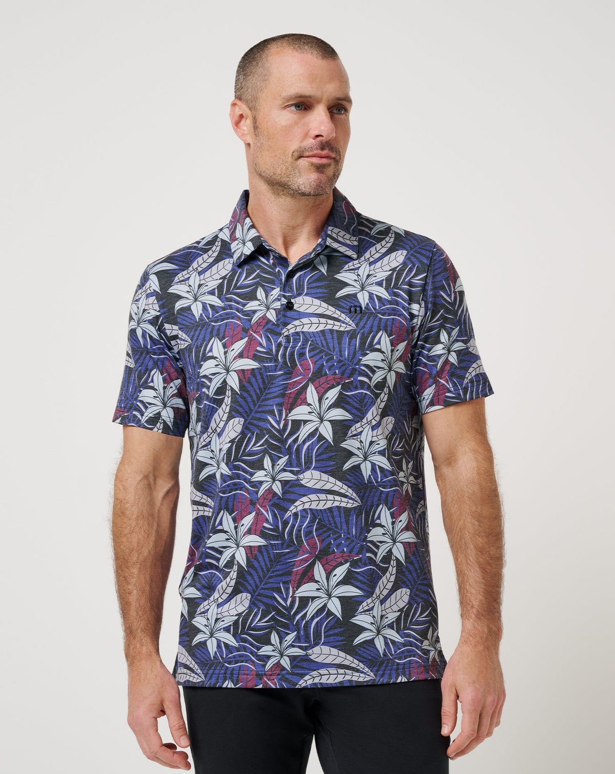 Featherweight Open Bay Polo Men|Golf/Black