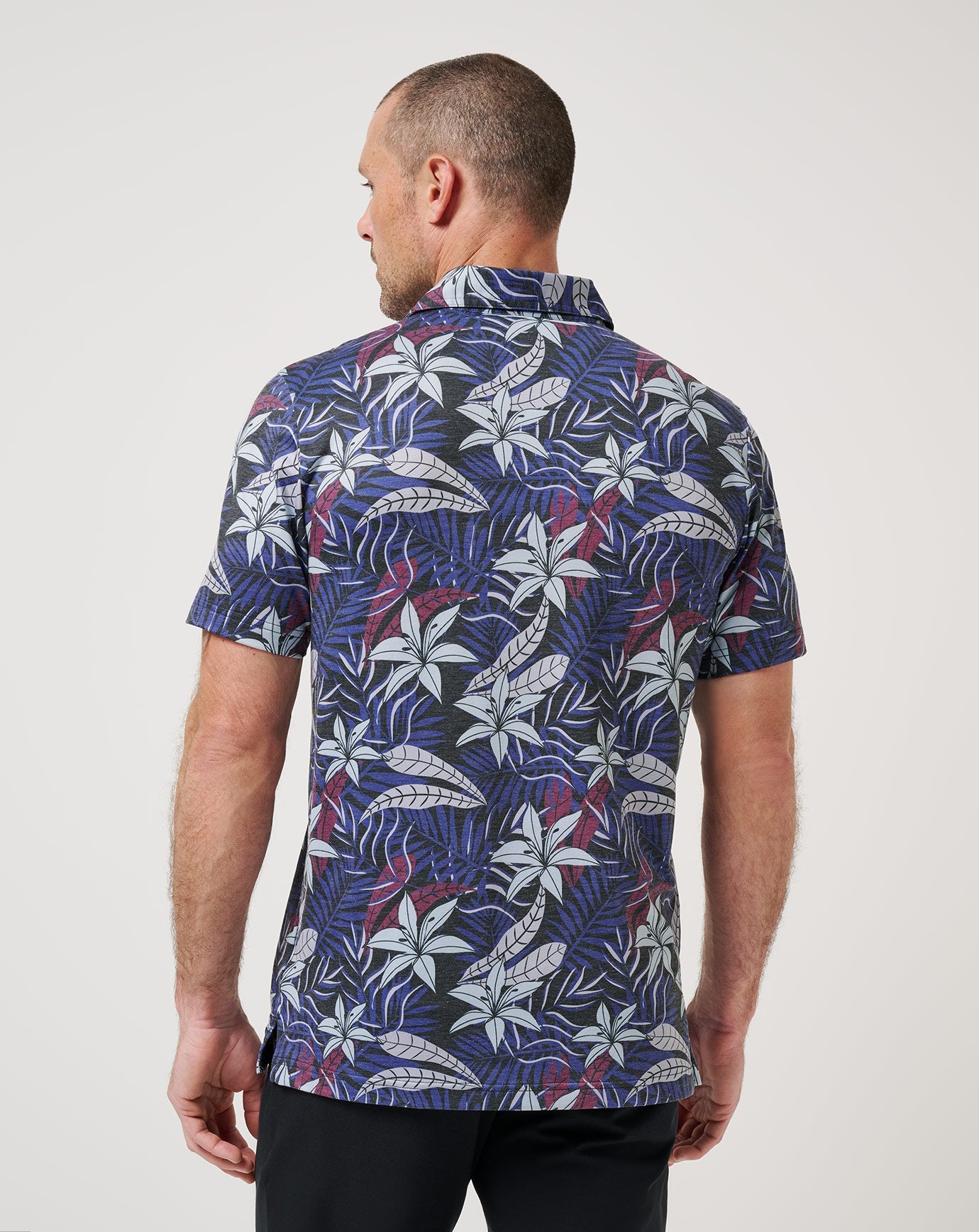 Featherweight Open Bay Polo Men|Golf/Black