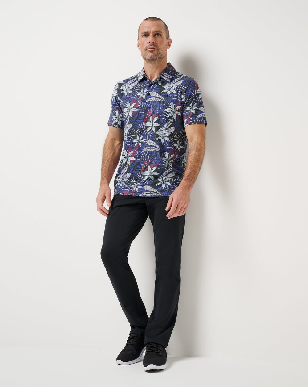 Featherweight Open Bay Polo Men|Golf/Black