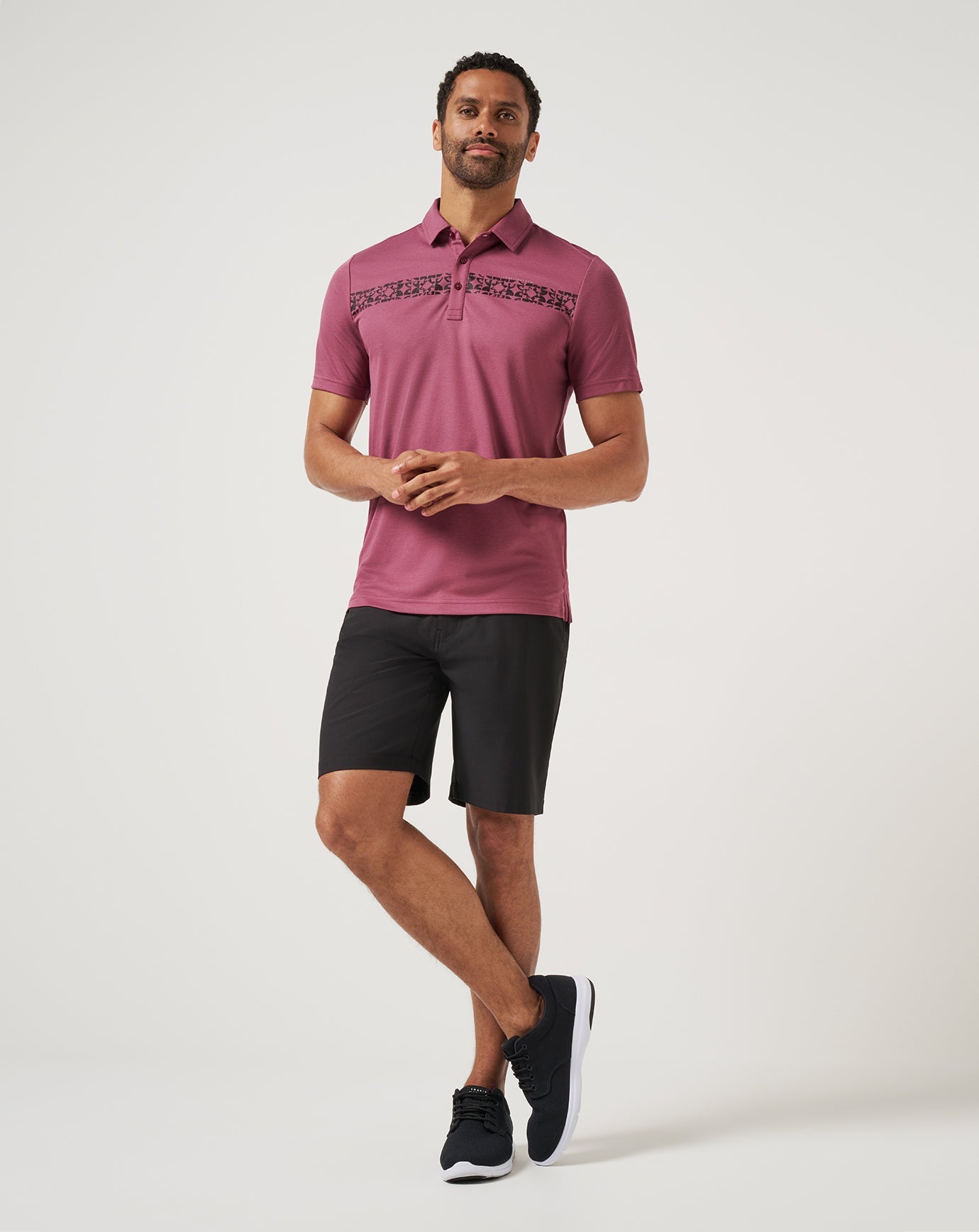 Bungee Jump Polo Men/Damson