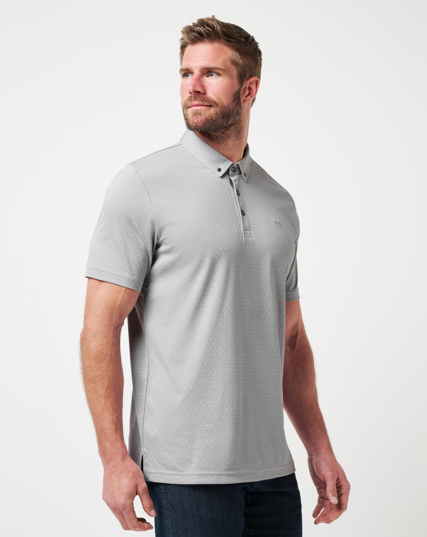 Handsome Town 3.0 Polo Men/Heather Light Grey