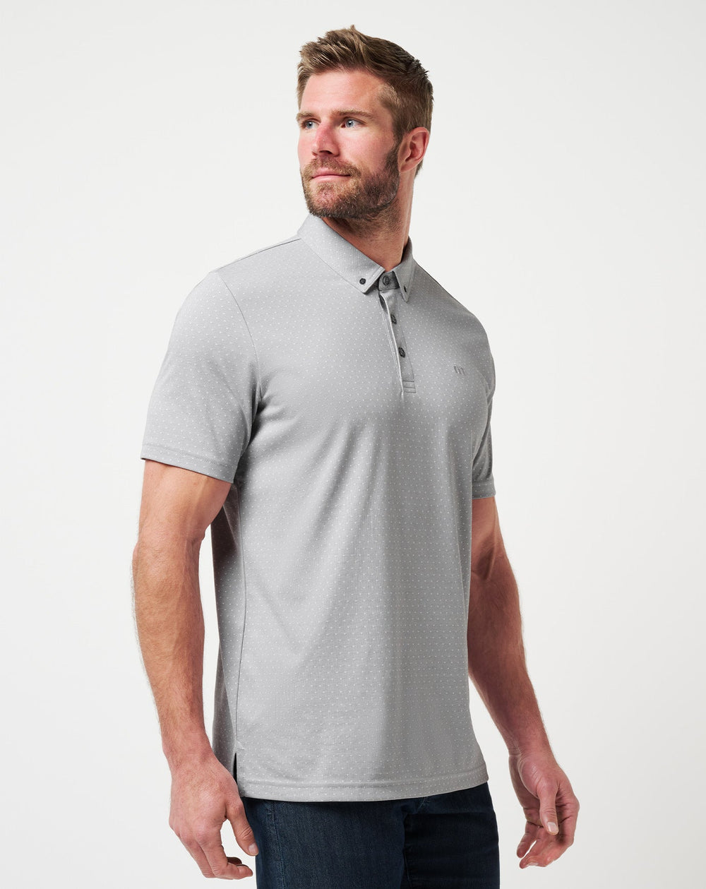 Handsome Town 3.0 Polo Men/Heather Light Grey
