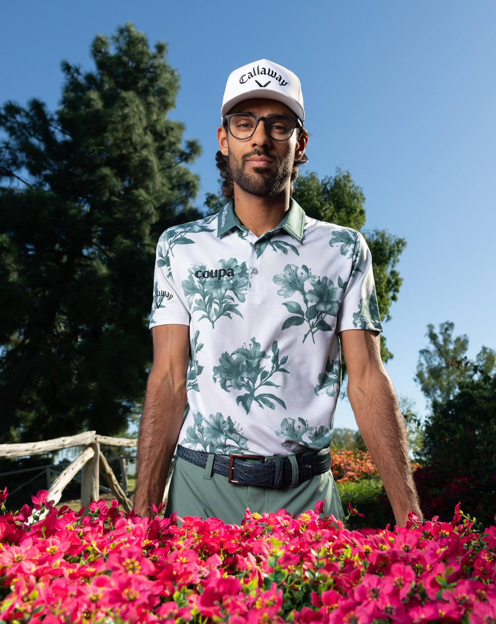 Featherweight Magnolia Polo Men|Golf/Moonbeam