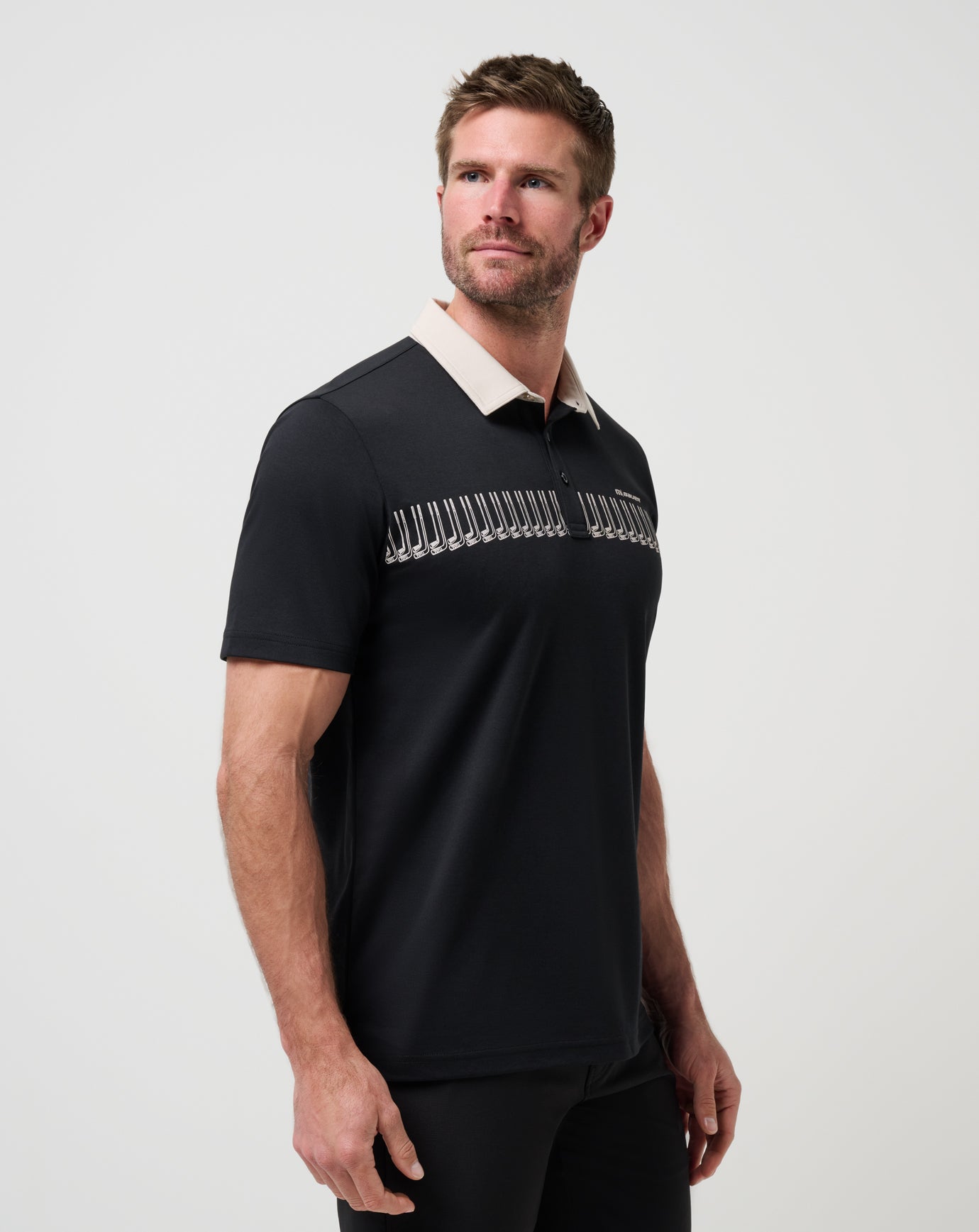 Stick Side Polo Men|New/Black