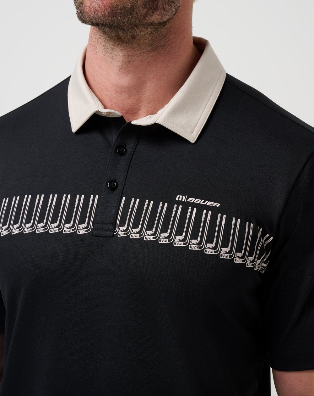 Stick Side Polo Men|New/Black