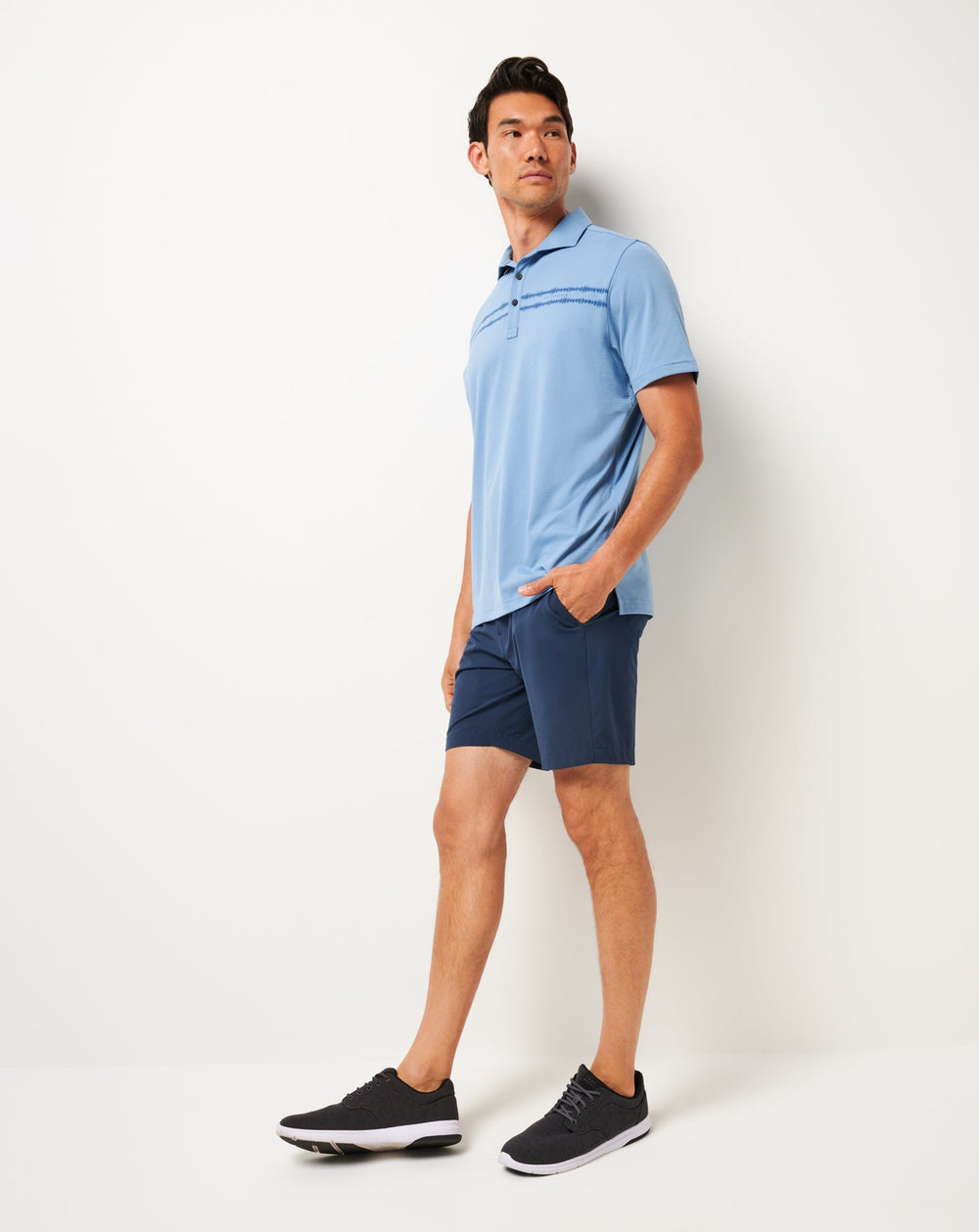 Sunbeam Chest Stripe Polo Men/Pacific Coast
