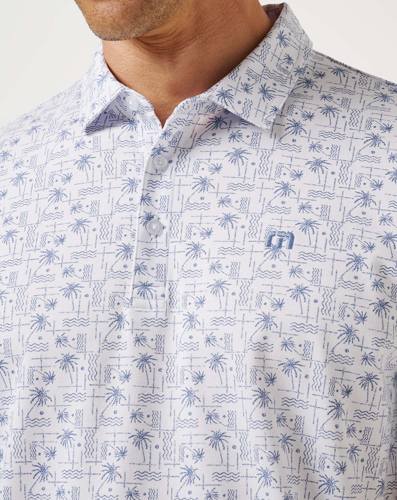 Crystal Sea Polo Men/White