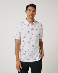 Golf Sucks Polo Men|Golf/White