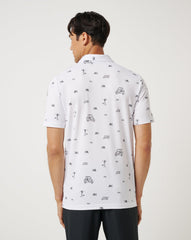 Golf Sucks Polo Men|Golf/White