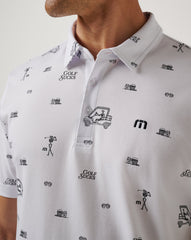 Golf Sucks Polo Men|Golf/White