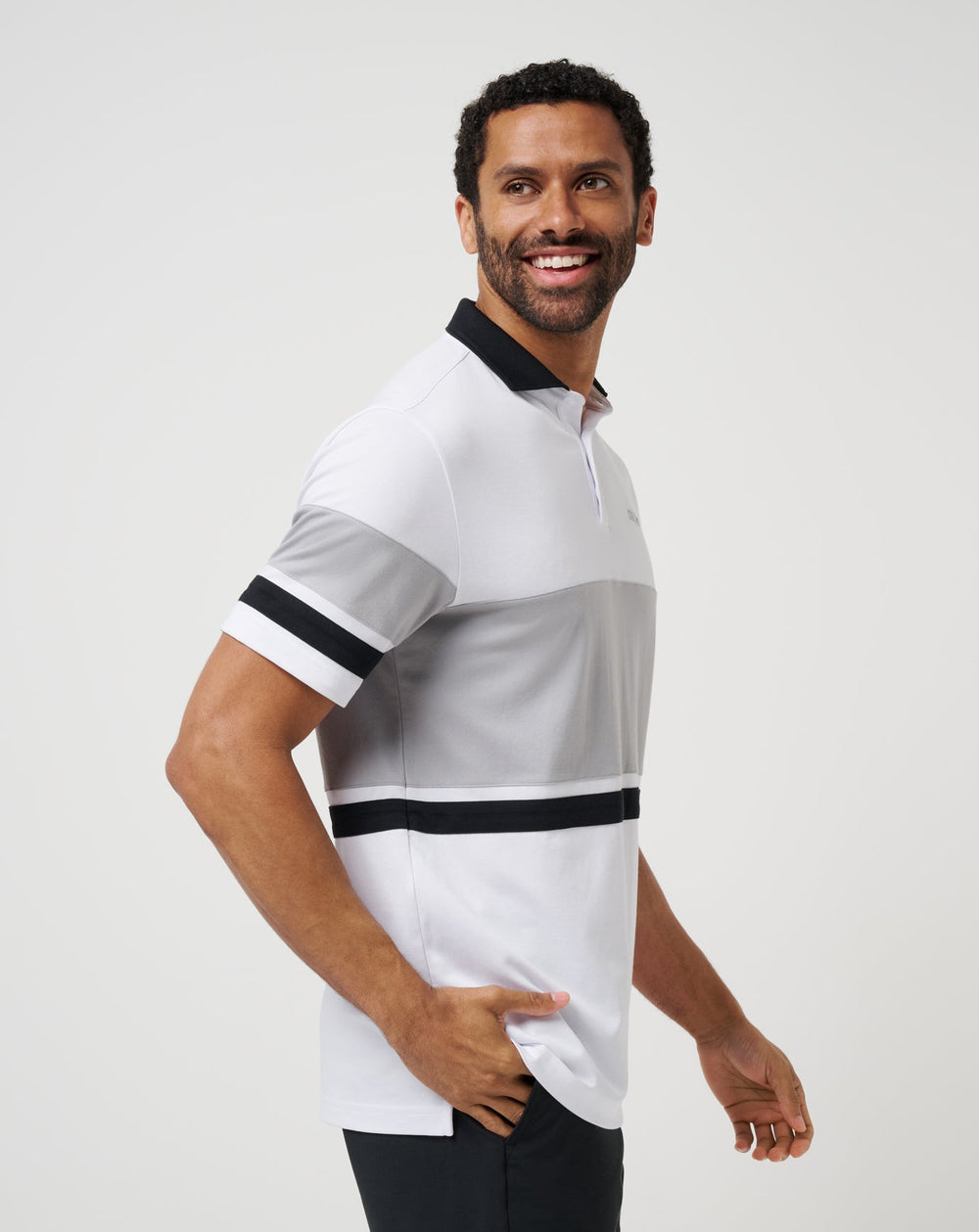 Body Check Polo Men|New/White