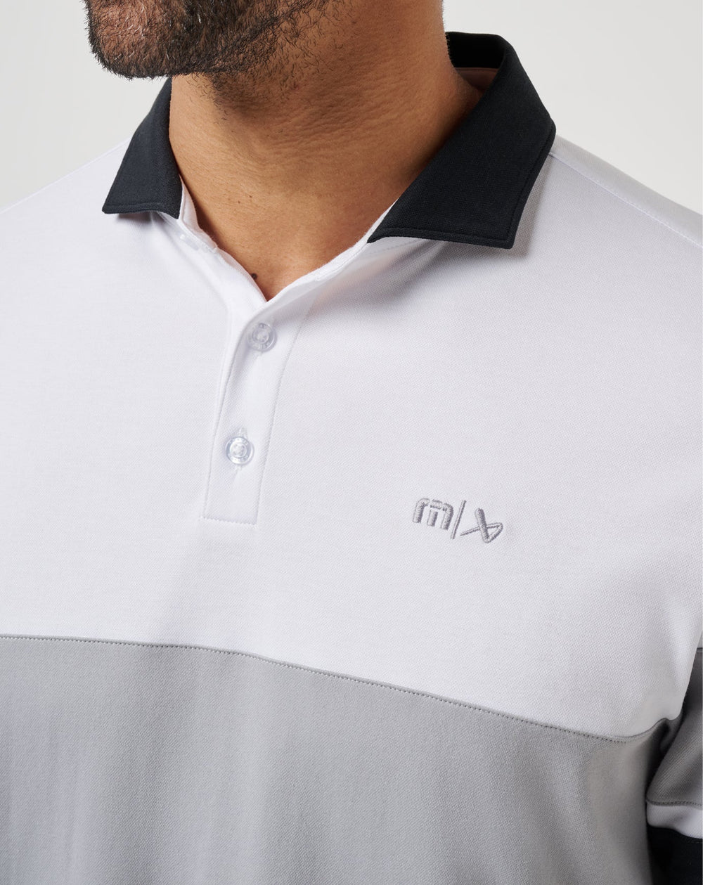 Body Check Polo Men|New/White