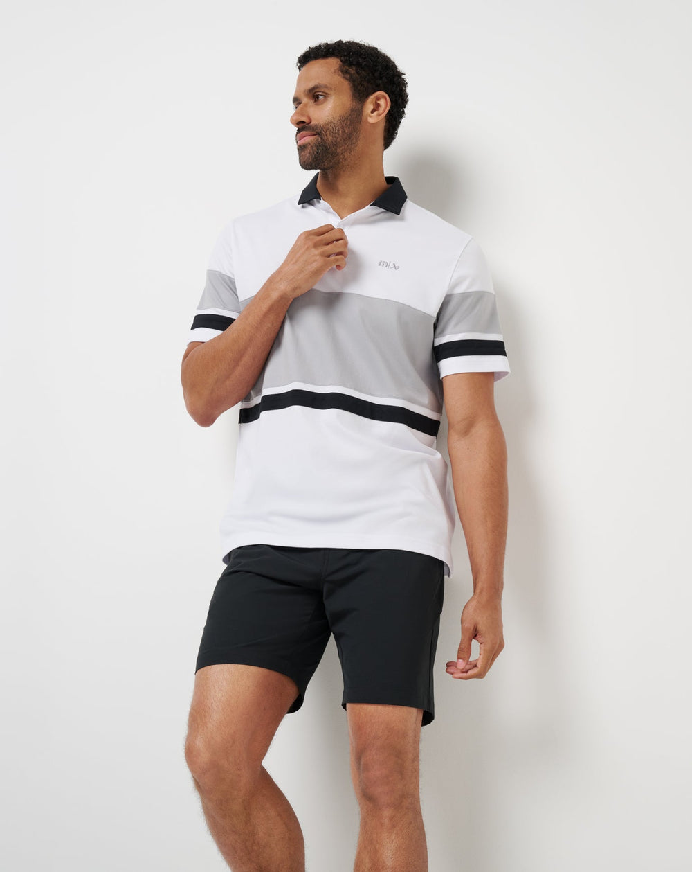 Body Check Polo Men|New/White
