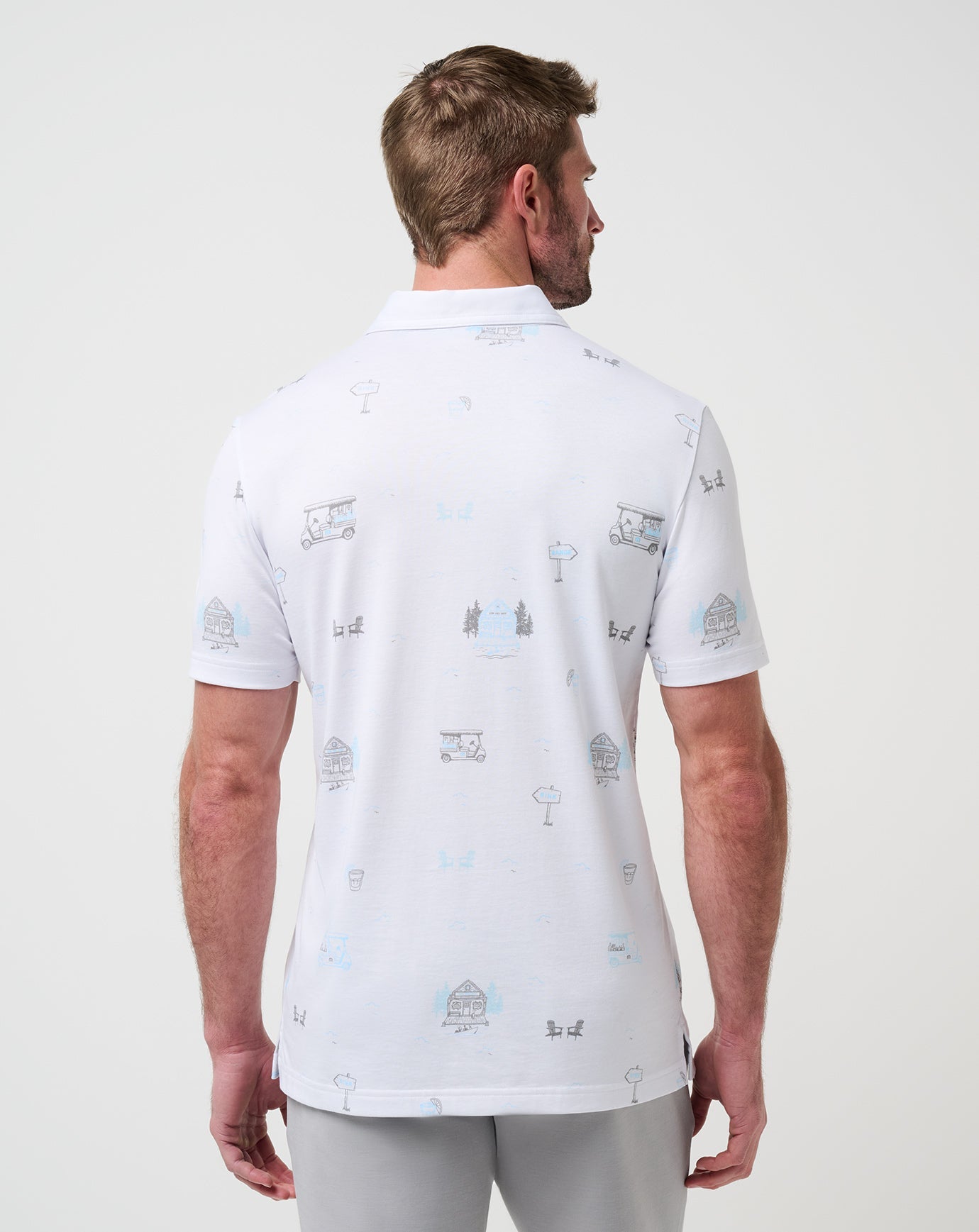 Snow Chance Polo Men|New/White