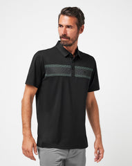 Good Good Chest Stripe Polo Men|Golf/Black/Eggshell