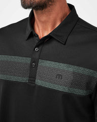 Good Good Chest Stripe Polo Men|Golf/Black/Eggshell