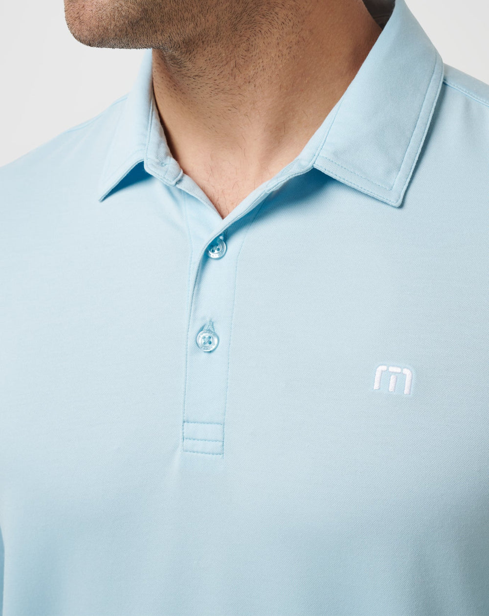 Featherweight Long Sleeve Polo Men/Cory Blue