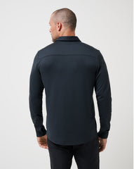 Featherweight Long Sleeve Polo Men/Black