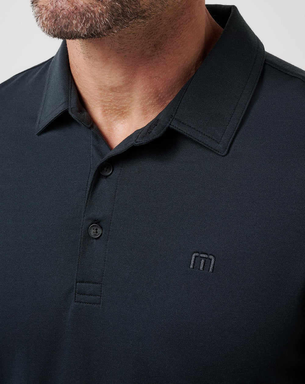 Featherweight Long Sleeve Polo Men/Black