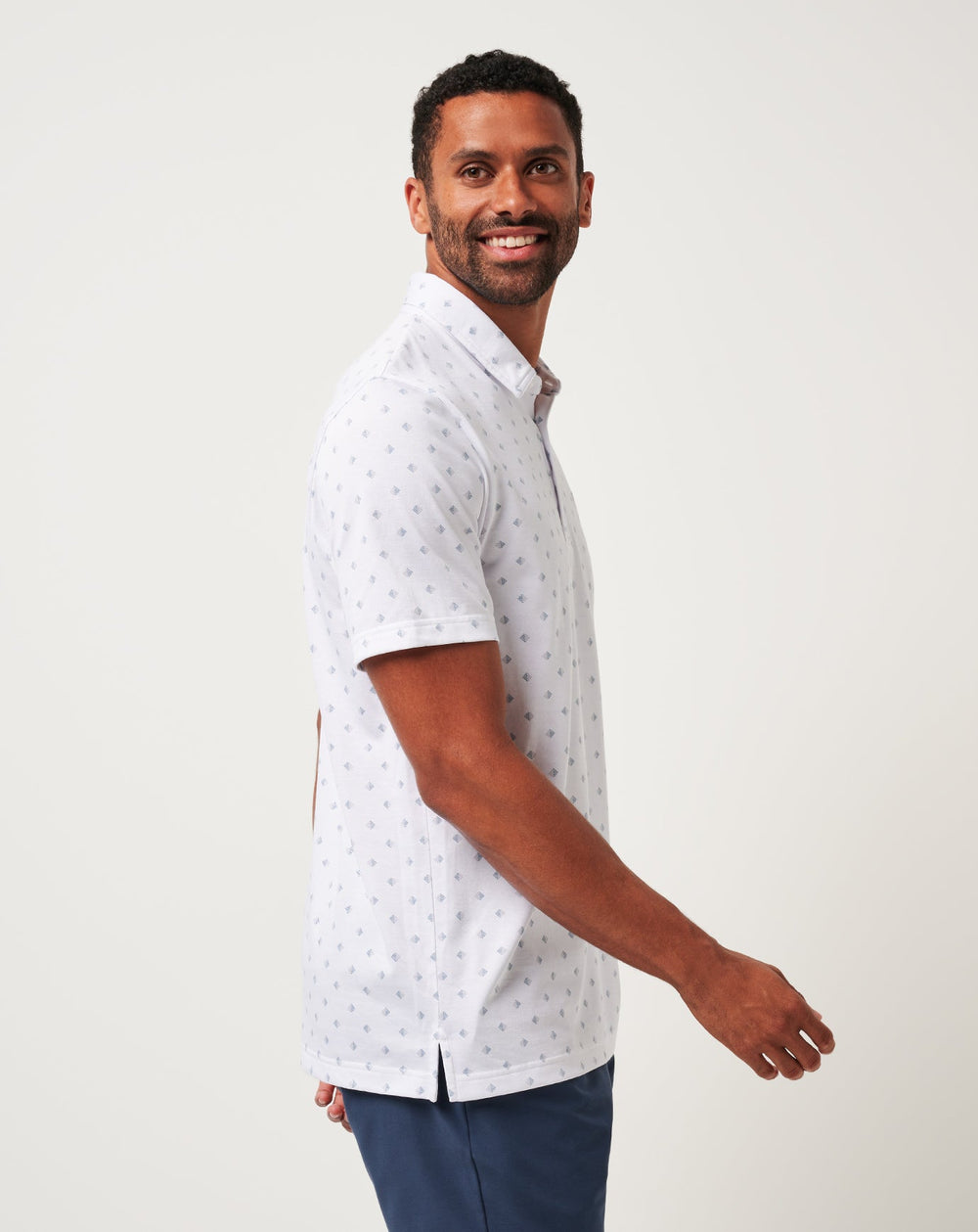Saturday Night Stay Polo Men|Golf/White