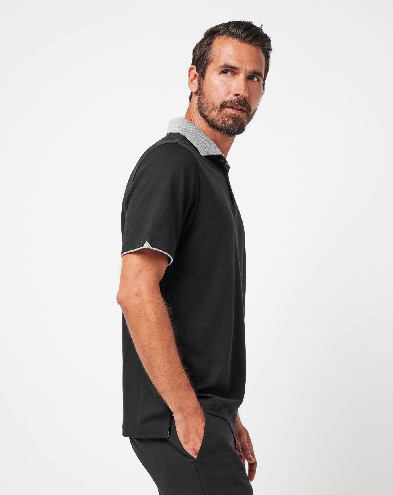 Reservation Number Polo Men|Golf/Black