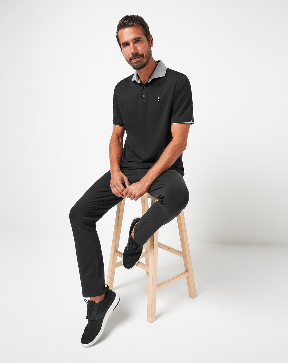 Reservation Number Polo Men|Golf/Black