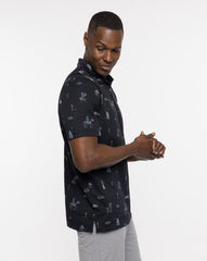 Acai Palm Polo Men/Black