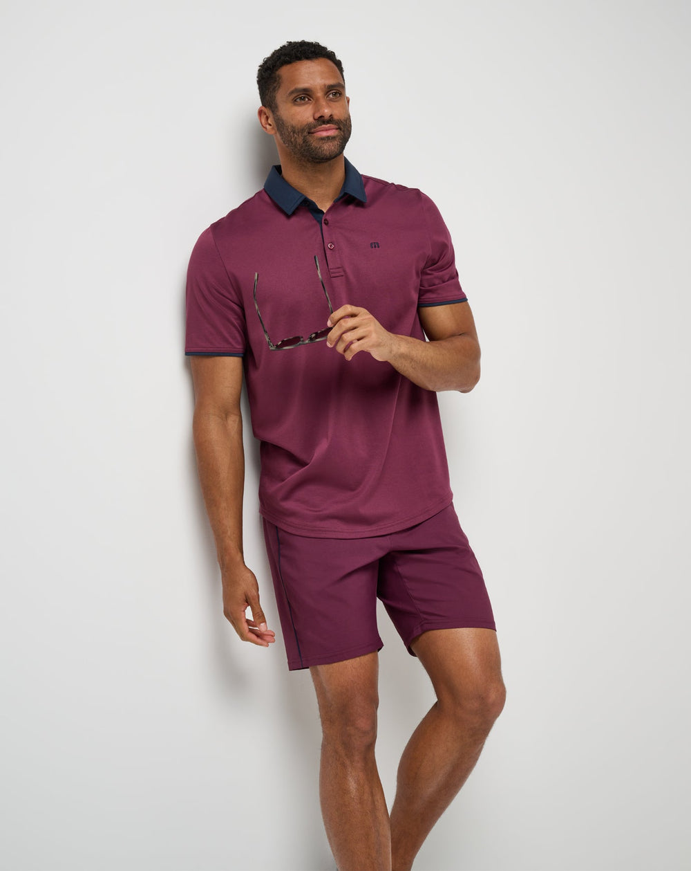 Home Game Polo Men|New/Mauve Wine